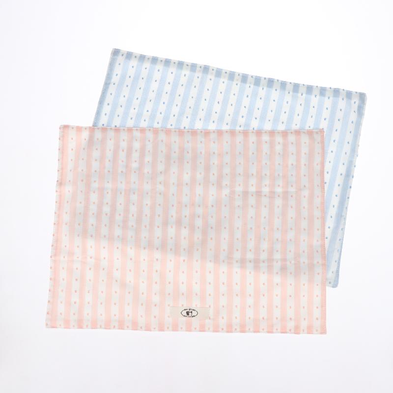 Stripes Polka Dot Coasters Portable Square Cotton Cloth Insulation Pad Soft Hanging Drink Coasters Photography Props