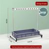 Movable Stainless Steel Mop & Cleaning Tool Organizer