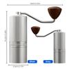 Manual Coffee Grinder - Stepless Adjustable Settings Portable Hand Coffee Mill with CNC Stainless