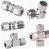 Straight Bulkhead Elbow Tee Corss 2 3 4 Way 1/8" 1/4" 3/8" 1/2" 3/4" 1" 3-38mm Compression Union Connector 304 Stainless Steel