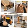 Cross Wood Crucifix Hand-Carved Beech Wood Cross With Stand Elegant Religious Craft For Church Easter Decor Tabletop Ornament