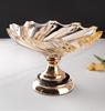 European Style Large Crystal Glass Fruit and Snack Plate for Home Living Room Coffee Table