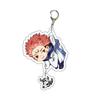 Jujutsu Kaisen Anime Keychain Itadori Yuji Gojo Satoru Cartoon Acrylic Bag Keyring Pendant Cos Accessory