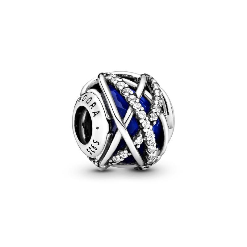 Pandora Blue Galaxy 925 Silver Pendant Women s 796361NCB