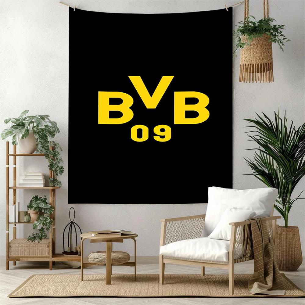 Borussia Dortmund Wall Decor Tapestry Art For Pet Memorial Birthdaywedding Party Backdrop Family Gift