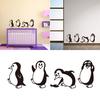 Cute Cartoon Penguins Self-Adhesive Wall Stickers Decal Kids Room Home DIY Decor