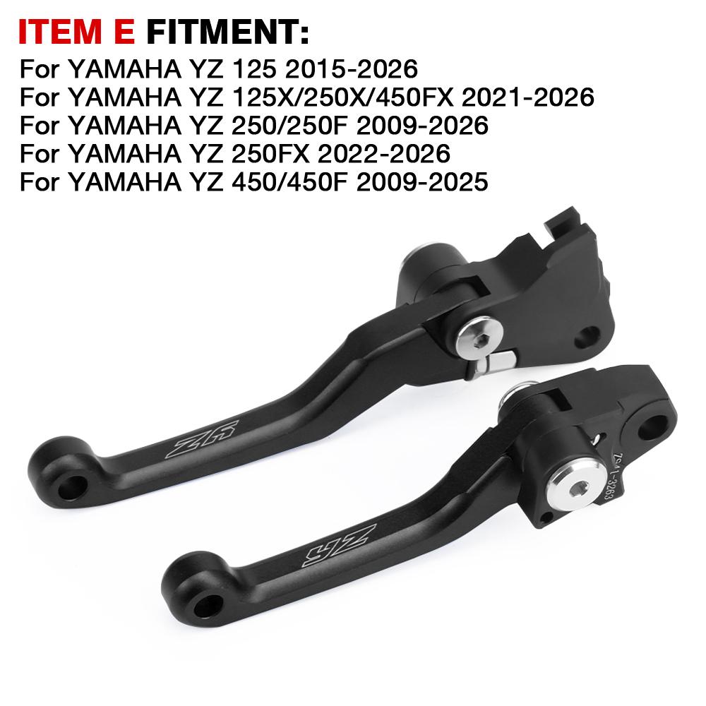 Pivot Brake Clutch Levers For YAMAHA YZ65 YZ80 YZ85 YZ125 YZ250 YZ 65 80 85 125 250 450 F X FX Motorcycle Dirt Pit Bike Handles