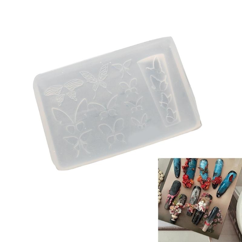 Elegant Bowknot Silicone Mould Set for Creating 3D Nail Art Earrings and Necklaces Crafting Tool Fashion Statement