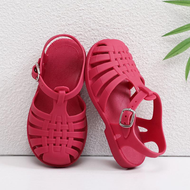 Summer Children Sandals Baby Toddler Soft Non-slip Princess Shoes Kids Beach Sandals Roman Sandals Anti-slip