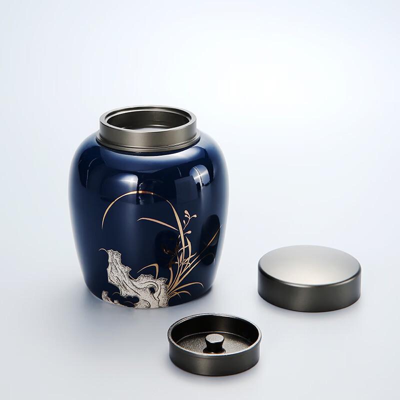 Ceramic Office Tea Cup and Canister Set