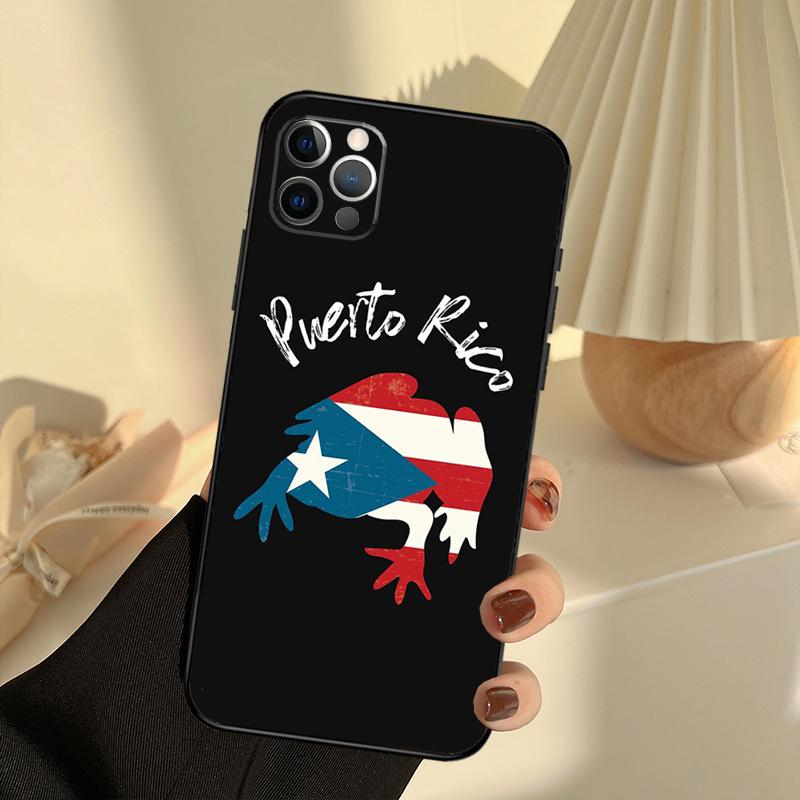 Puerto Rico Flag Phone Case For iPhone 16 14 13 12 11 15 17 Pro Max 13 Mini 15 16 Plus 16e 17 Air Cover Funda