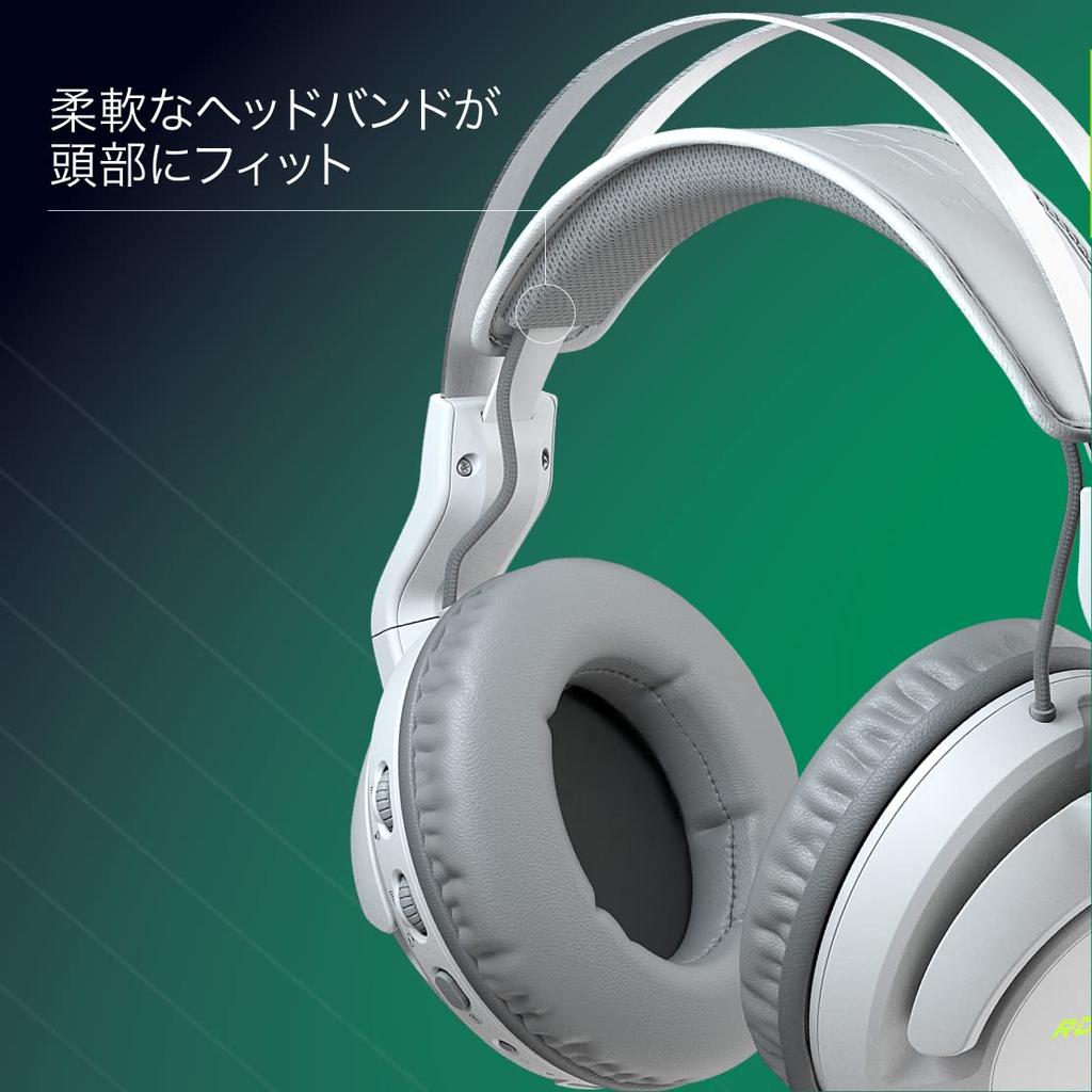 ROCCAT Elo Air Wireless Gaming for Surround Battery German Design 7.1 Headset, 2.4GHz, White, PC/PS5/PS4/Switch (TV Mode), Sound, 24-Hour Life,