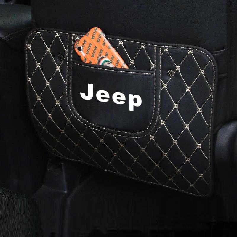 Pro Jeep 1 ks Ochrana opěradla autosedačky Podložka proti kopnutí Pro Jeep Wrangler Renegade Compass Grand Cherokee Patriot Rubicon Li