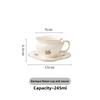 Ceramic Black Tea Mug Saucer Retro Afternoon Tea Coffee Cup Teapot Saucer Sets Couple Cup Set Home Creative Drinkware Mug Gift