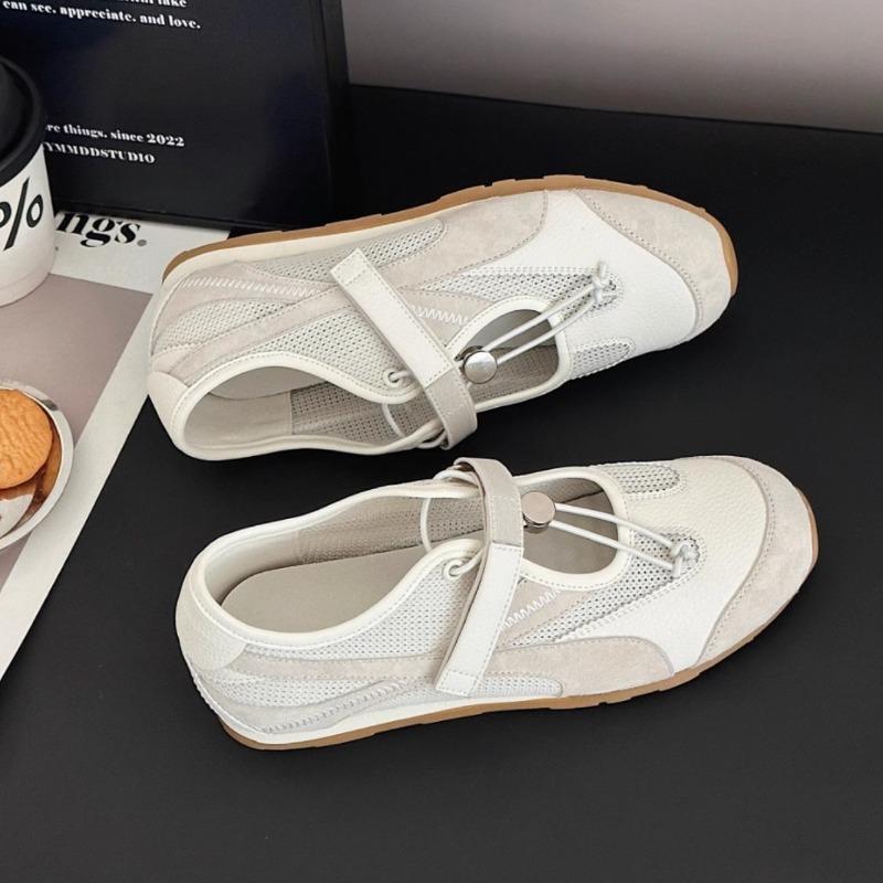 Ballet Retro Style Niche Mary Jane Women's Shoes Summer Thin Breathable Mesh Versatile Lightweight Board Shoes