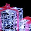 Gift Box with 60 LEDs 3 Pcs Cold White 20 X 20 X 20 Cm Acrylic