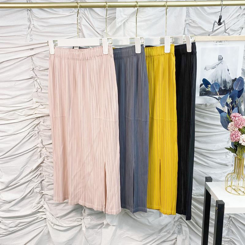 Kadın Miyake Pileli A-Kesim Etek, Büyük Beden, Yaz 2025 Koleksiyonu