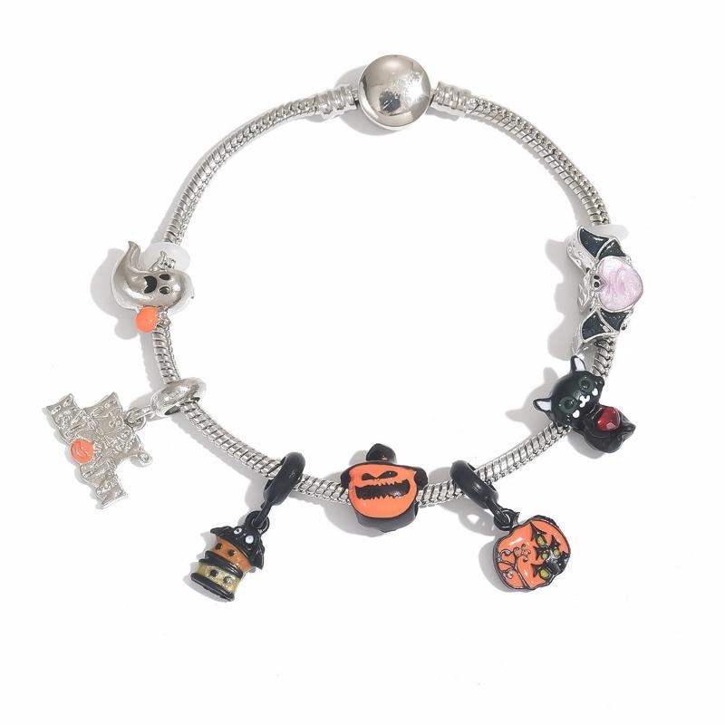 Halloween Bracelets, Ornaments Female Cartoon Cat Castle Pendant Bracelet Personalized Bracelet