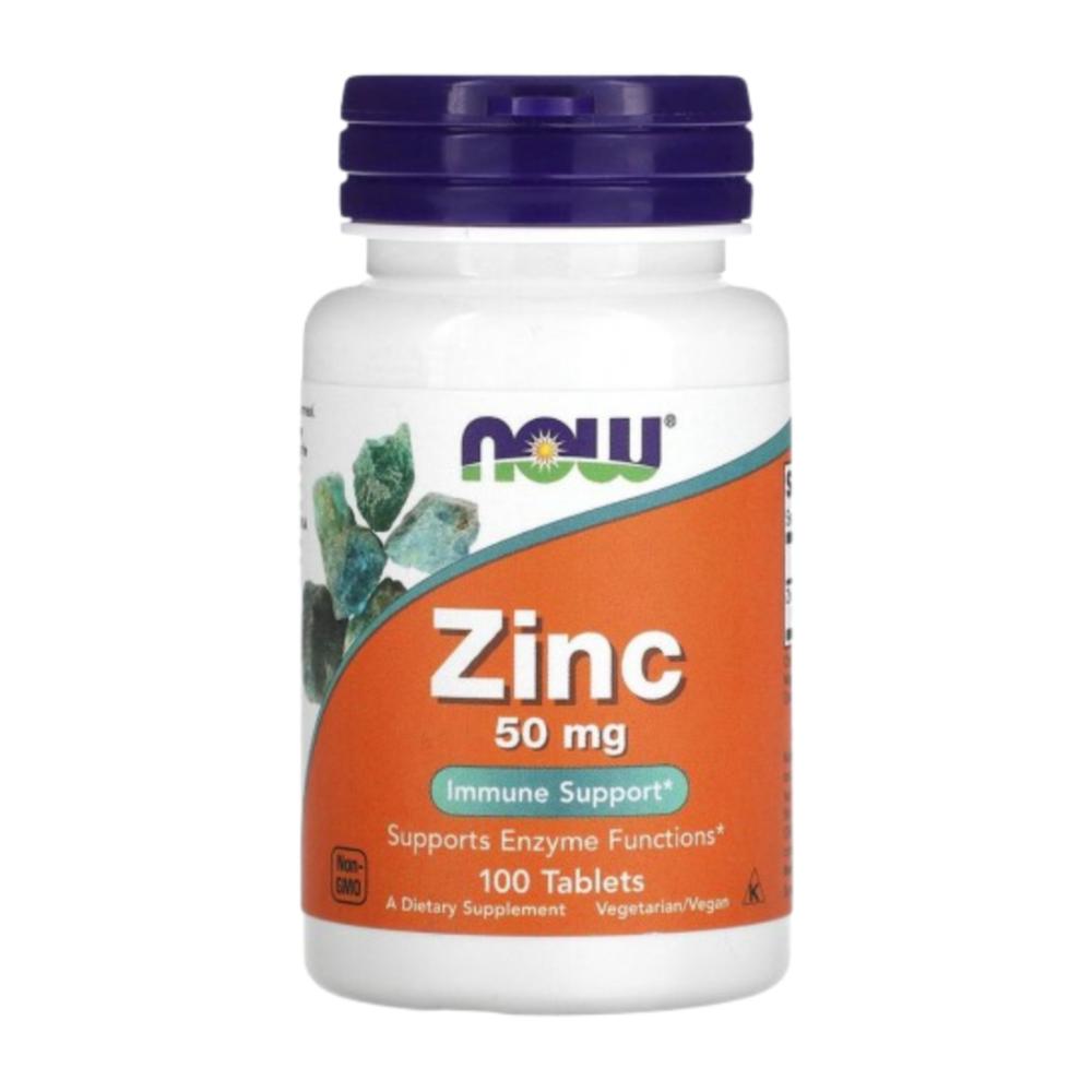 Foods Zinc Now 50mg 100 Tablets 1 Pcs