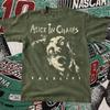Vintage Stil Alice In Chains Facelift T-Shirt – Militärgrünes Grunge Band T-Shirt