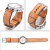 Retro Handmade Cowhide Leather Watch Strap 18mm 20mm 22mm 24mm Men Replacement Watch Band Wrist Bracelet Coffee Blue Tan