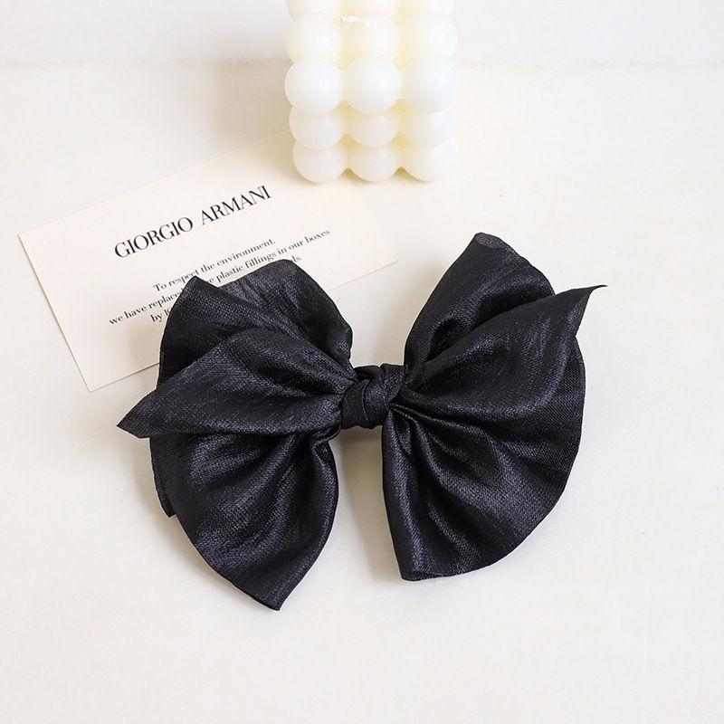 

Аксессуары, головной убор, модные милые милые заколки с бантом, украшения для волос, заколка для волос для девочек, заколка для хвоста 17cm чёрный
