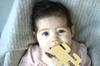 Silicone Teether Toy for Babies Cactus Yellow MinikOiOi 1 pc.