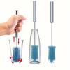 1pc Silicone Rotating Cleaning Brush for Bottles and Cups Reusable, Manual Press-Action For Kitchen Use