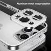 Rahmen Bumper Handyhülle aus Luftfahrt-Aluminiumlegierung für iPhone 16 15 14 13 12 Pro Max Plus Metall Linsenschutz Stoßfeste Hülle