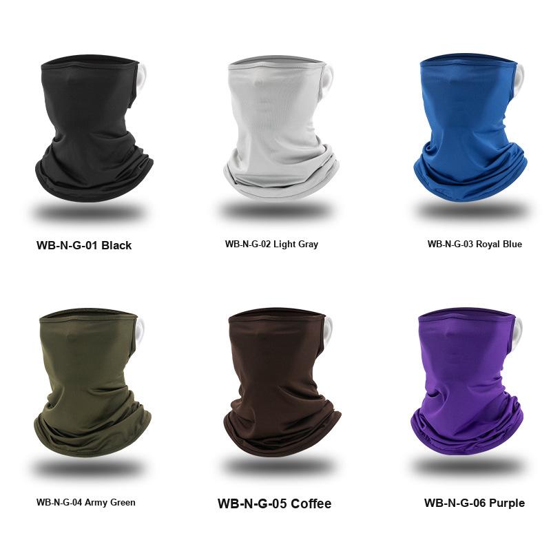 Multifunctional Neck Gaiter Face Mask Sun Protection Dustproof Ear Hanging Design for Outdoor Cycling Activities