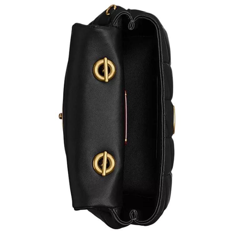 Coach Tabby Sheepskin One Shoulder Handbag Small Women's Black CCC12-B4BK