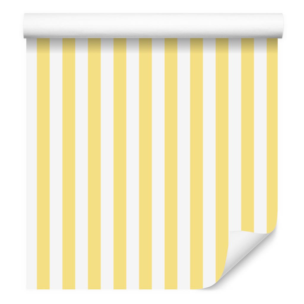 Cream and white striped wallpaper for living room and bedroom 50x1000