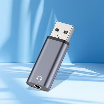 USB To 3.5mm Audios Adapter USB To 3.5mm Audios Cable for Headphones Window Laptop Desktops Docking Station