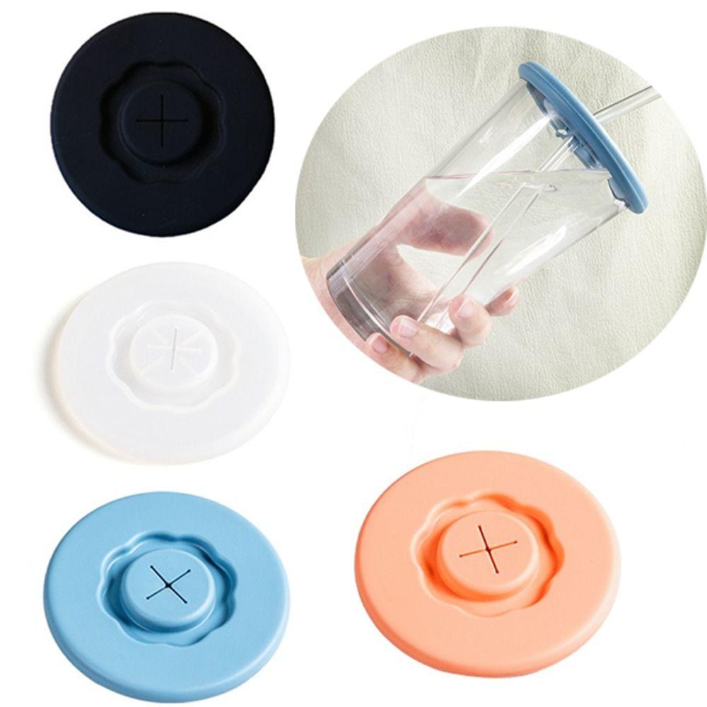 3PCS Leakproof Silicone Cup Lid Universal Tea Coffee Lids Cup Dustproof Cover  Cup Accessories