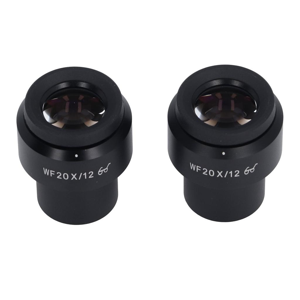 2 Stück Mikroskop-Okular WF20X Weitfeld Einstellbare Dioptrie Optisches Mikroskop-Okular mit 30mm