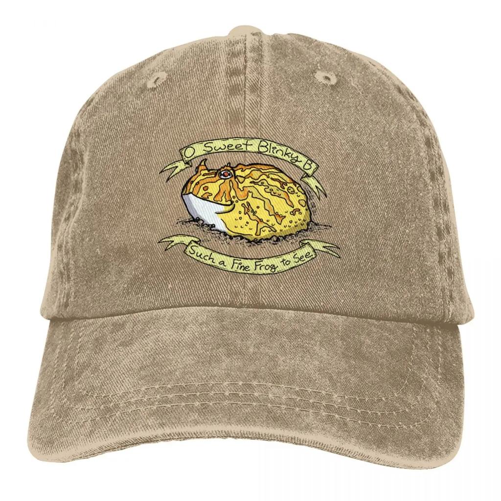 Horned Frogs Baseball Cap Accessories Retro Distressed Denim  Hat Unisex Style Outdoor Summer Caps Hat