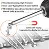 7PCS Ball End Hex Screwdriver Bit Set Hex Head Allen Wrench Drill Bit Set Magnetic 1/4 Inch Hexagonal Shank 100mm Long