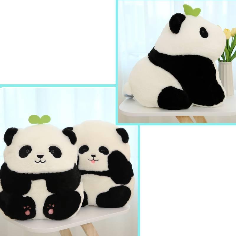 Panda Hua Hua Plush Toy Realistic Stuffed Panda Pillow For Kids And Adults