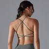 Seamless Knitted Yoga Bra, Fast Drying Tight Fitness Running Clothes, Strap Cross Back Yoga Clothes