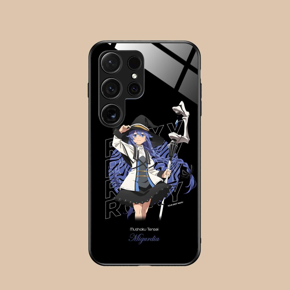 Mushoku Tensei Roxy Mobile Phone Case for Samsung Galaxy S26 S25 S24 S23 S22 S21 S20 Note20 Plus FE Ultra Glass Colorful Cover