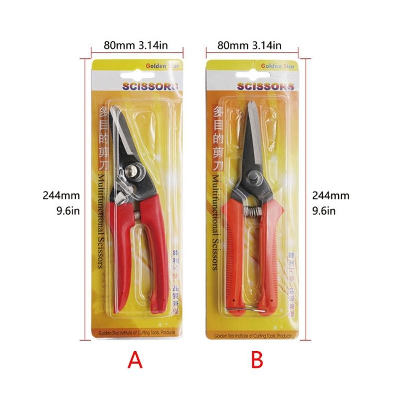 Tin Sheet Metal Snip Aviation Scissor Iron Plate Cut Shear Household Hand Tool Industrial Multifunctional Industry Work