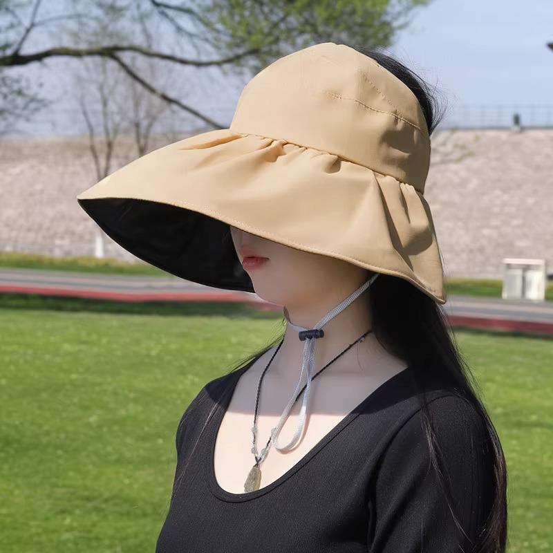 

Women s Foldable Sun Hat: UV Protection, Breathable, Large Brim, Open Top, Portable