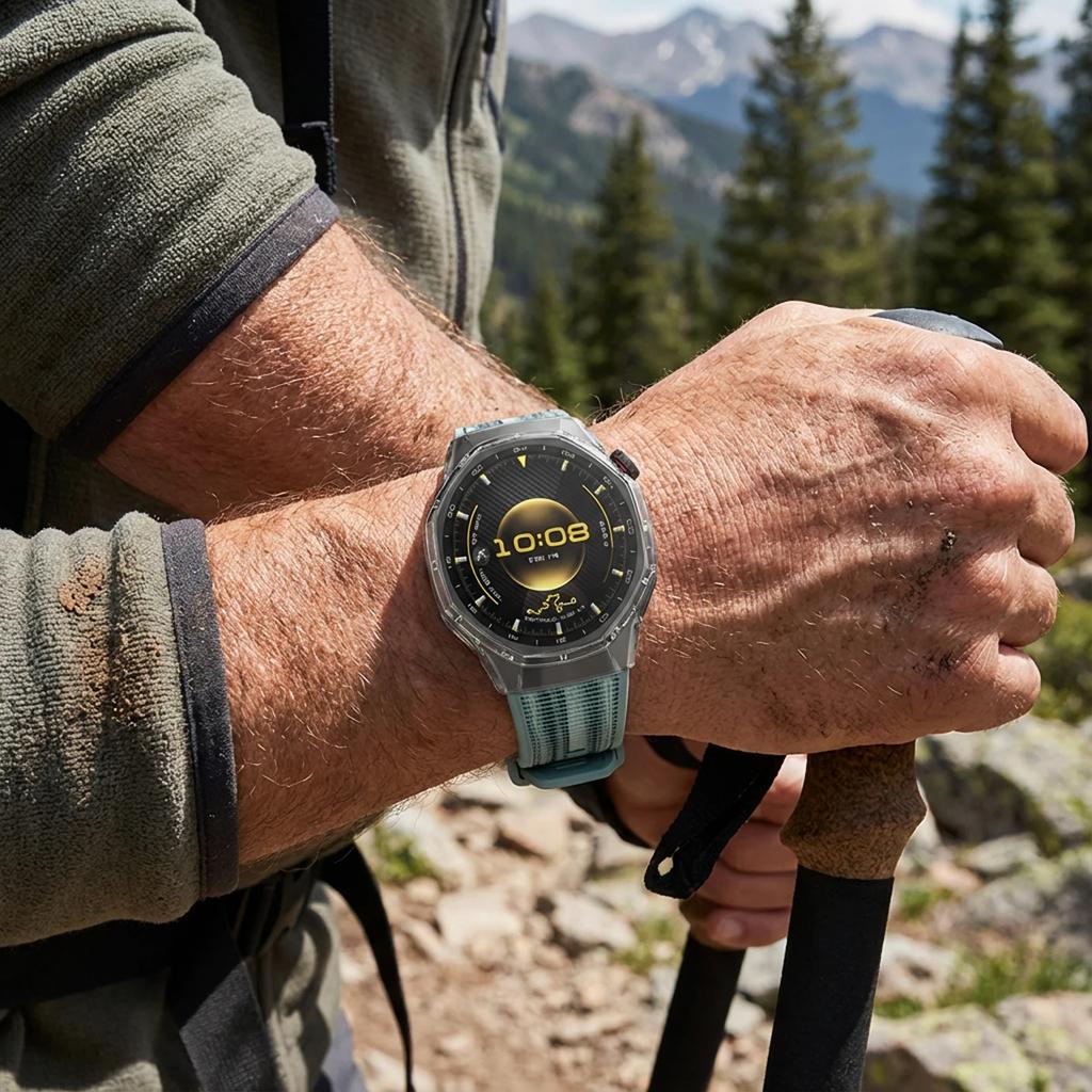 Pletený nylonový pásek+Tvrzené sklo+PC pouzdro Pro Huawei Watch GT6 Pro Sportovní řemínek Kryt proti pádu Pro GT 6 Pro Náramek+Pouzdro