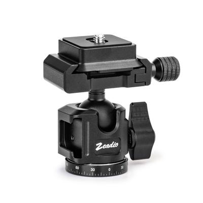 Zeadio Universal Ball Head Mount with Arca Swiss Plate 10kg Weight Panoramic Camera Compatible with Screws - Capacity, 360° Head, 1/4" & 3/8"