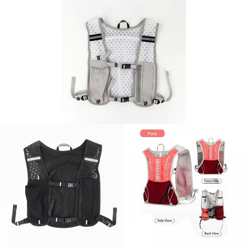 Oxford Cloth Hiking Vest Pack With Water Bottle Holder For Running And Cycling Enthusiasts