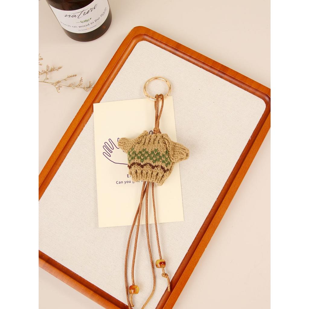 Autumn and winter original retro mini doll sweater beaded bag pendant versatile bag clothes casual pendant accessories