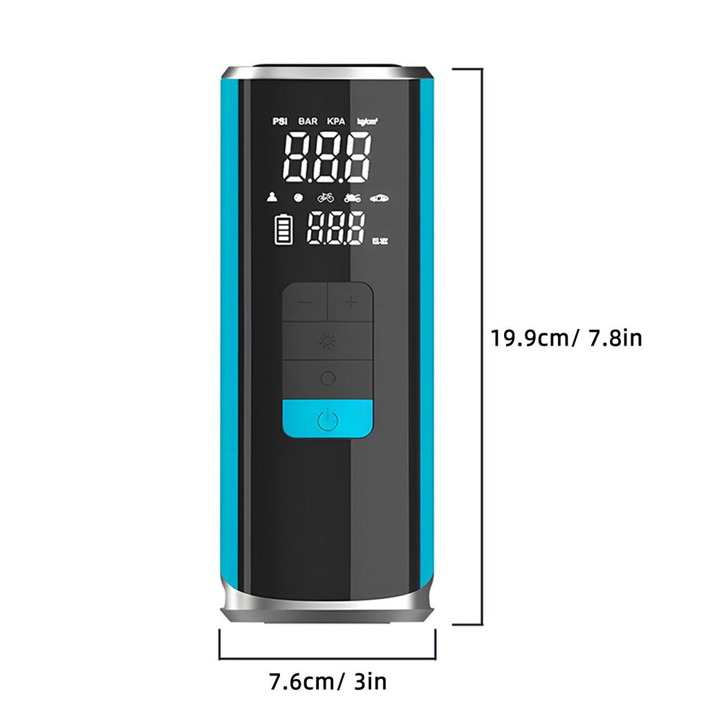 Outdoor Tire Inflator Portable Cordless Air Pump for Car Tires Bike Tire Swiming Rings Basketball