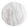 Bologna Coffee Table Ø70 Cm Marble Look, Black Legs, White.