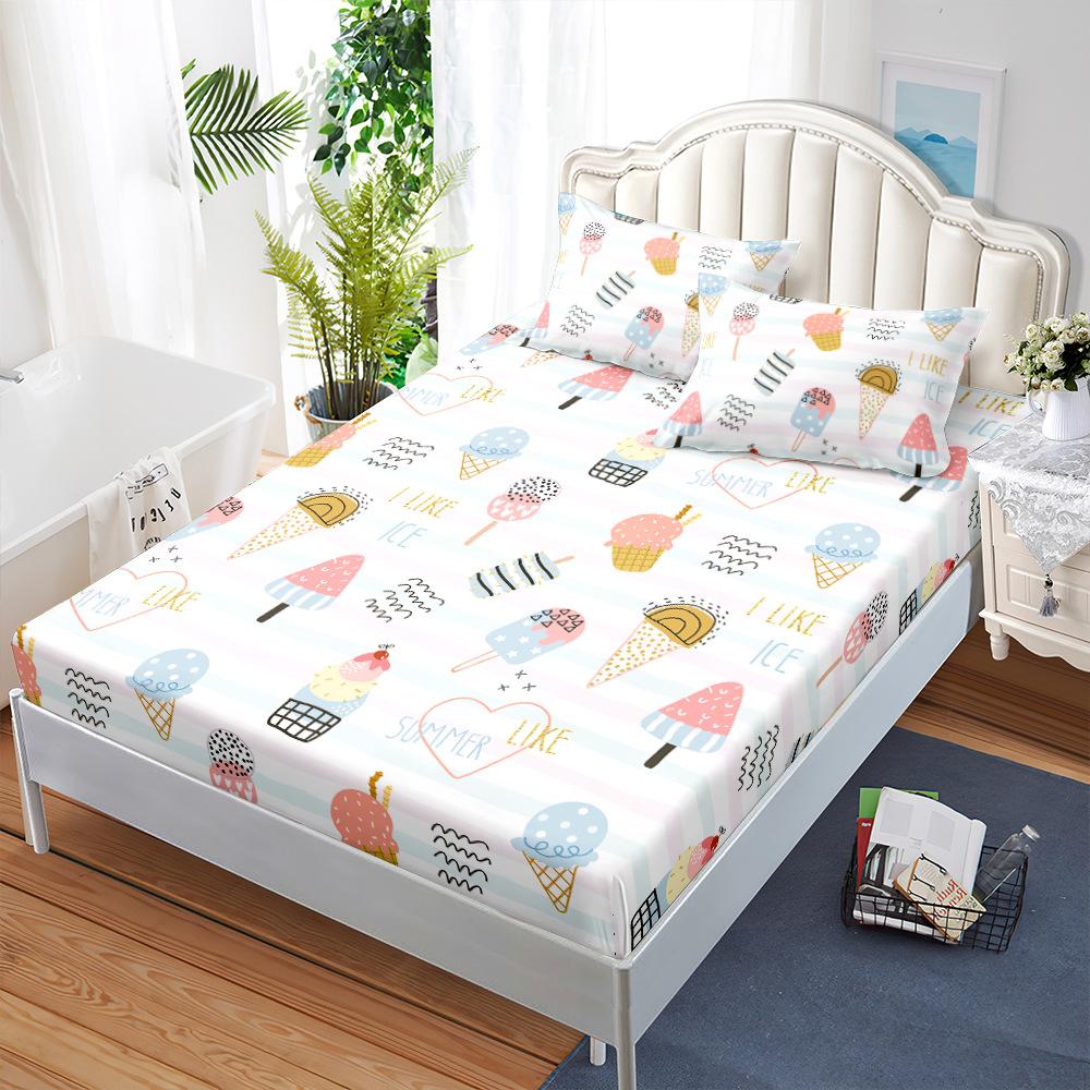 Three-Piece Mattress, Bed Cover, Small Fresh Mattress, Protective Cover, Bed Cover.