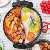 1300W 6L Hotpot Stainless Steel Electric Hot Soup Pots Non Stick Smokeless Home Kitchen Cookware Twin Divided Shabu Pot